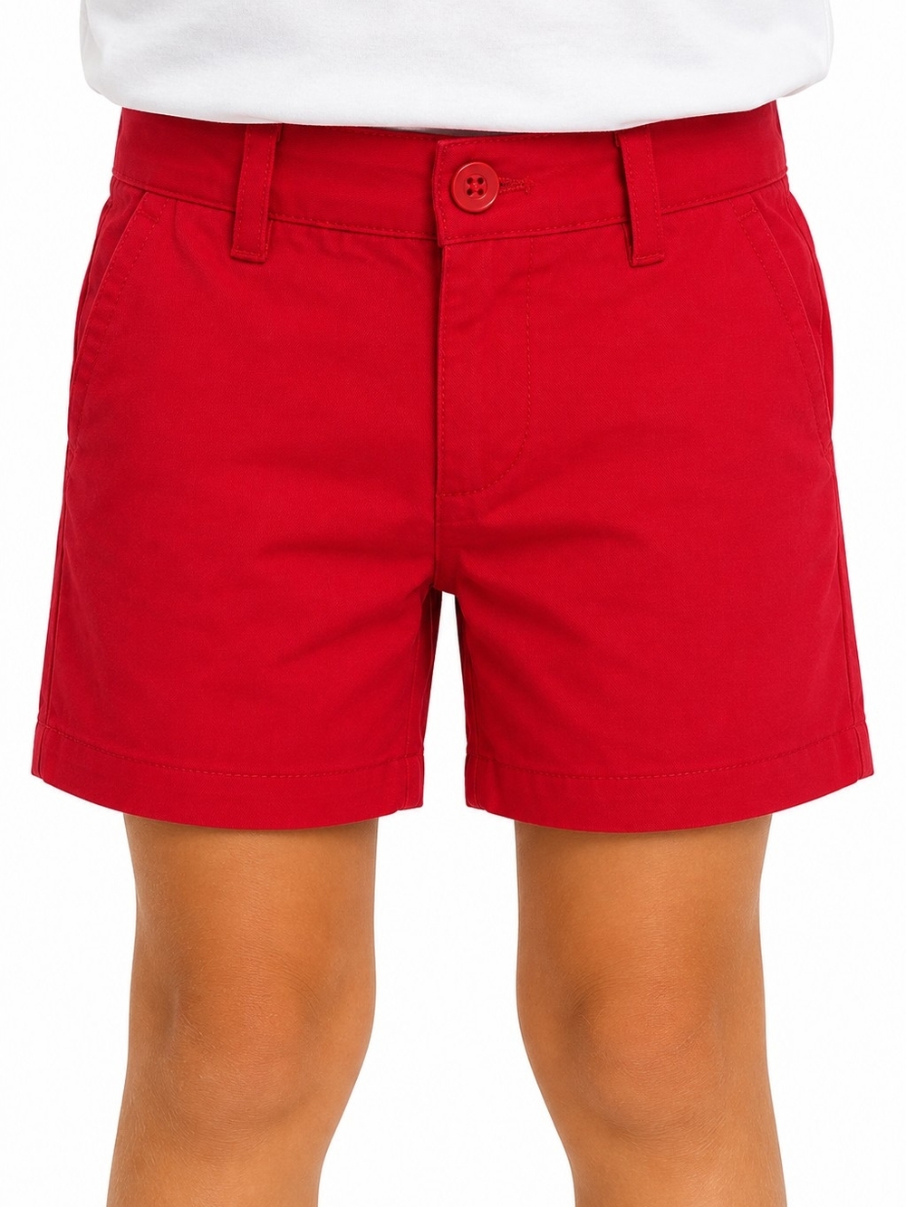 Vineyard Vines Boys Size 6 Red Performance Shorts 4" Inseam Zip Pocket BTS